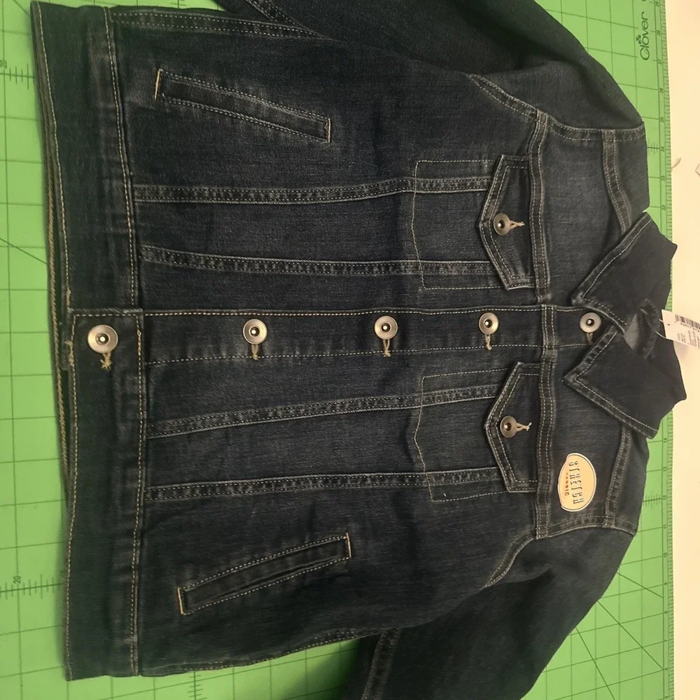 Place Denim Jean Jacket Girl's Size 7/8 New With Stretch